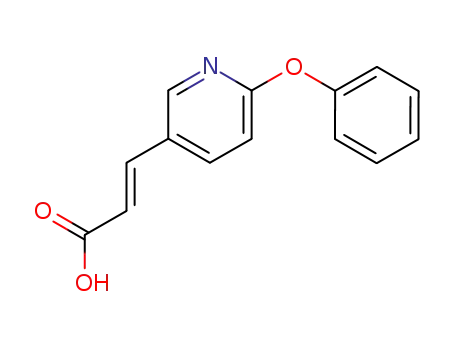 Molecular Structure of 118420-05-6 (3-(6-PHENOXY-3-PYRIDYL)ACRYLIC ACID)