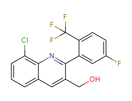 (8-chloro-2-(5-fluoro-2-(trifluoromethyl)phenyl)quinolin-3-yl)methanol