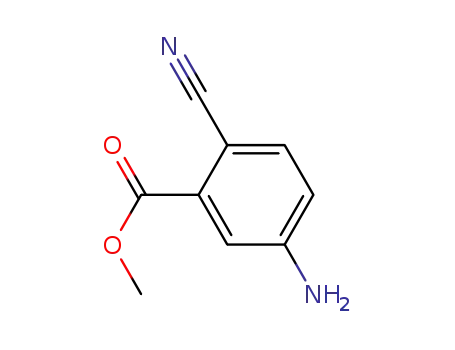 Molecular Structure of 947494-53-3 (methyl 5-amino-2-cyanobenzoate)