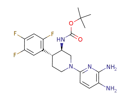 tert-butyl [(3R,4R)-1-(5,6-diaminopyridin-2-yl)-4-(2,4,5-trifluorophenyl)piperidin-3-yl]carbamate