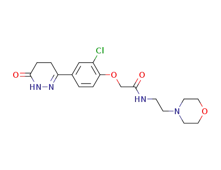 2-[2-chloro-4-(6-oxo-4,5-dihydro-1H-pyridazin-3-yl)phenoxy]-N-(2-morpholin-4-ylethyl)acetamide