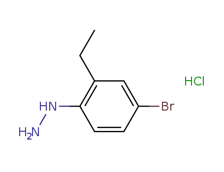 Molecular Structure of 922511-05-5 ((4-BROMO-2-ETHYLPHENYL)HYDRAZINE HYDROCHLORIDE)