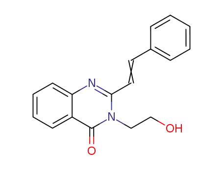 4(3H)-Quinazolinone, 3-(2-hydroxyethyl)-2-(2-phenylethenyl)-