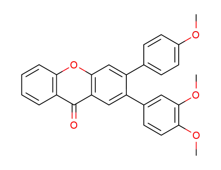 2-(3,4-dimethoxyphenyl)-3-(4-methoxyphenyl)-9H-xanthen-9-one