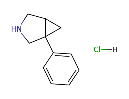 Molecular Structure of 66505-14-4 (3-Azabicyclo[3.1.0]hexane, 1-phenyl-, hydrochloride)