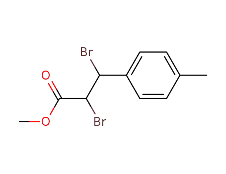 Molecular Structure of 148547-94-8 (methyl 2,3-dibromo-3-p-tolylpropionic acid methyl ester)