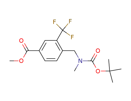 methyl 4-((tert-butoxycarbonyl(methyl)amino)methyl)-3-(trifluoromethyl)benzoate