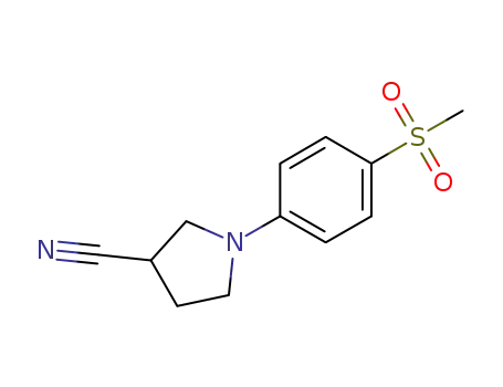 1-(4-(methylsulfonyl)phenyl)pyrrolidine-3-carbonitrile