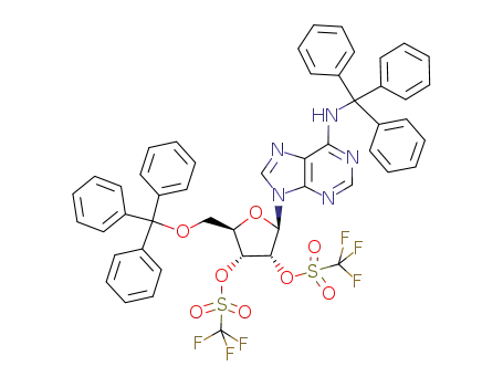 2',3'-di-O-trifluoromethylsulfonyl-6-N,5'-O-ditrityladenosine