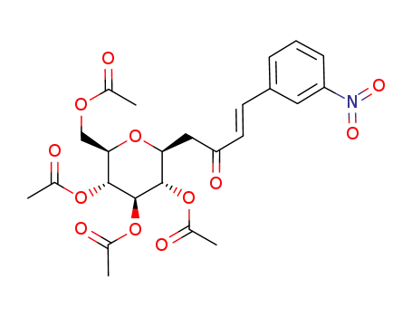(E)-4-(3-nitrophenyl)-1-[1'-deoxy-2',3',4',6'-tetra-O-acetyl-β-D-glucopyranos-1'-yl]but-3-en-2-one