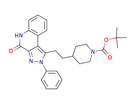 1-Piperidinecarboxylic acid,
4-[2-(4,5-dihydro-4-oxo-2-phenyl-2H-pyrazolo[3,4-c]quinolin-1-yl)ethyl]-,
1,1-dimethylethyl ester