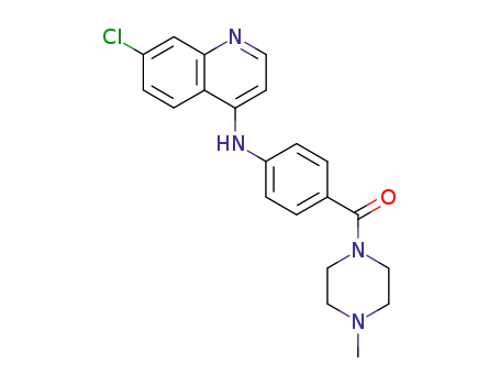 Molecular Structure of 25143-11-7 (1-[p-[(7-Chloro-4-quinolyl)amino]benzoyl]-4-methylpiperazine)