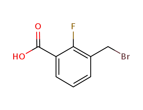 Molecular Structure of 680610-75-7 (3-(Bromomethyl)-2-fluorobenzoicacid)