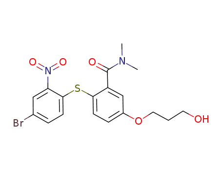 2-(4-bromo-2-nitrophenylthio)-5-(3-hydroxypropoxy)-N,N-dimethylbenzamide