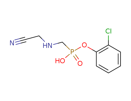 Phosphonic acid, [[(cyanomethyl)amino]methyl]-, mono(2-chlorophenyl)  ester