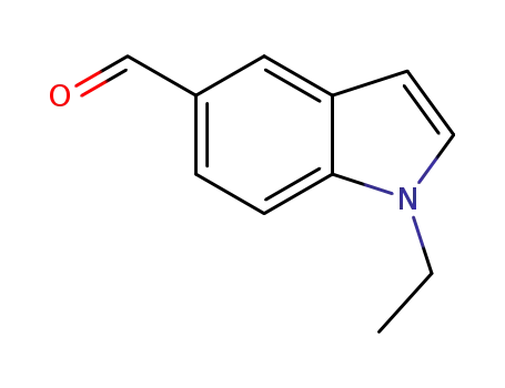 Molecular Structure of 944893-74-7 (1-ethyl-1H-indole-5-carbaldehyde)