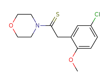 2-(5-chloro-2-methoxy-phenyl)-1-morpholin-4-yl-ethanethione