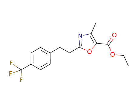 4-methyl-2-[2-(4-trifluoromethyl-phenyl)-ethyl]-oxazole-5-carboxylic acid ethyl ester