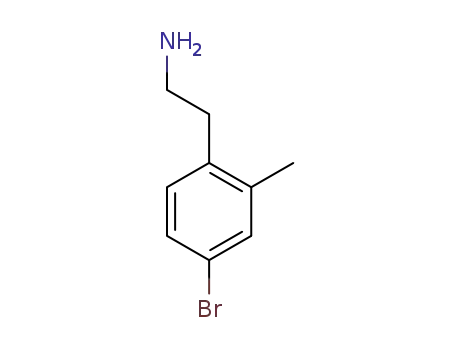 Molecular Structure of 777838-05-8 (Benzeneethanamine, 4-bromo-2-methyl- (9CI))