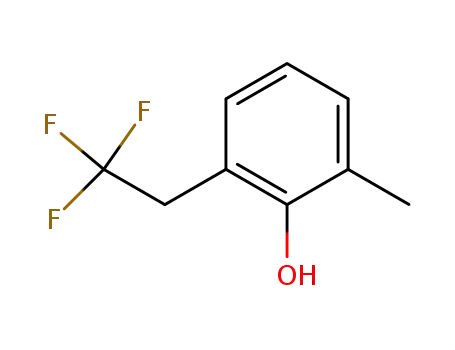 Molecular Structure of 440659-13-2 (Phenol, 2-methyl-6-(2,2,2-trifluoroethyl)-)