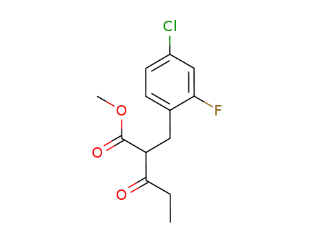 2-(4-chloro-2-fluorobenzyl)-3-oxopentanoic acid methyl ester