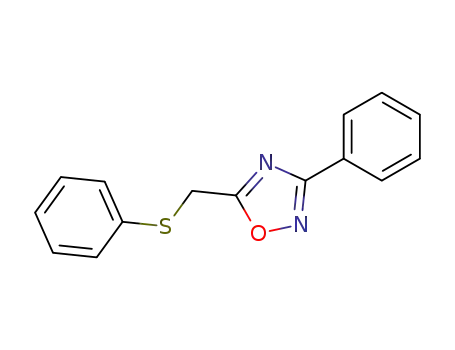 1,2,4-Oxadiazole, 3-phenyl-5-[(phenylthio)methyl]-