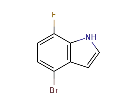 Molecular Structure of 883500-66-1 (4-BROMO-7-FLUOROINDOLE)