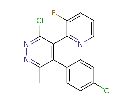 3-chloro-5-(4-chlorophenyl)-4-(3-fluoro-2-pyridyl)-6-methylpyridazine