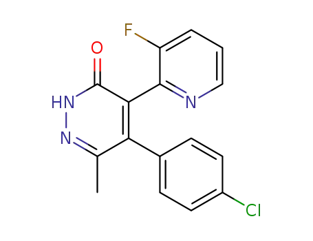 5-(4-chlorophenyl)-4-(3-fluoro-2-pyridyl)-6-methyl-2H-pyridazin-3-one