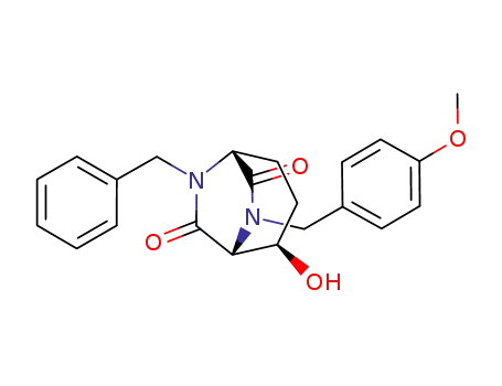 (+)-(1R,2R,5R)-6-benzyl-2-hydroxy-8-(4-methoxybenzyl)-6,8-diazabicyclo[3.2.2]nonane-7,9-dione