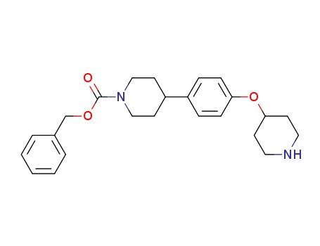 phenylmethyl 4-[4-(4-piperidinyloxy)phenyl]-1-piperidinecarboxylate