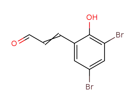 2-Propenal, 3-(3,5-dibromo-2-hydroxyphenyl)-