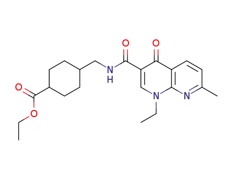 Ethyl 4-N-(1-Ethyl-1,4-Dihydro-7-Methyl-4-Oxo-1,8-Naphthyridine-3-Carbonyl)Aminomethylcyclohexanecarboxylate