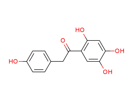 Molecular Structure of 76095-37-9 (1-(2,4,5-trihydroxyphenyl)-2-(4'-hydroxyphenyl)ethanone)