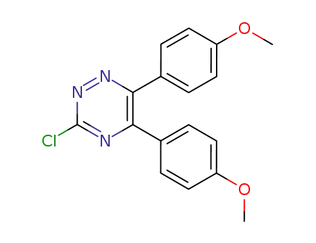 Molecular Structure of 59663-39-7 (1,2,4-Triazine, 3-chloro-5,6-bis(4-methoxyphenyl)-)