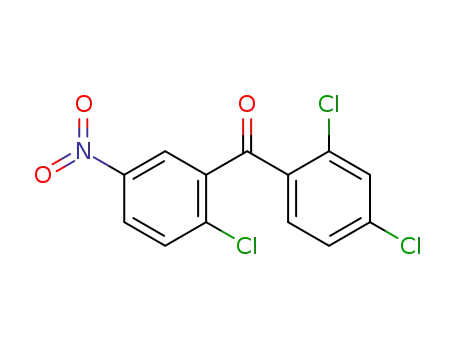 Molecular Structure of 111855-93-7 (Methanone, (2-chloro-5-nitrophenyl)(2,4-dichlorophenyl)-)