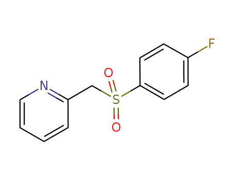 Molecular Structure of 929212-57-7 (Pyridine, 2-[[(4-fluorophenyl)sulfonyl]methyl]-)