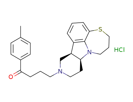 4-((8aS,12aR)-6,7,9,10,12,12a-hexahydro-5H-pyrido[4,3-b][1,4]thiazepino[2,3,4-hi]indol-11(8aH)-yl)-1-(4-methylphenyl)-1-butanone hydrochloride