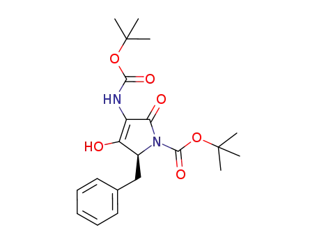 (5S)-5-benzyl-1-(tert-butoxycarbonyl)-3-[(tert-butoxycarbonyl)amino]-4-hydroxy-3-pyrrolin-2-one