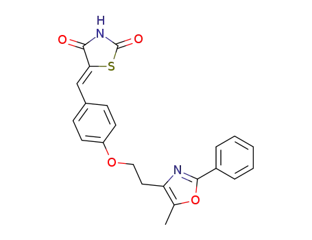 5-{4-[2-(5-methyl-2-phenyl-4-oxazolyl)ethoxy]benzylidene}-2,4-thiazolidinedione