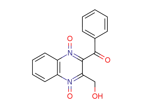 Molecular Structure of 62685-97-6 (Methanone, [3-(hydroxymethyl)-1,4-dioxido-2-quinoxalinyl]phenyl-)