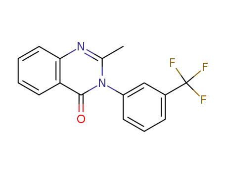 Molecular Structure of 1788-98-3 (4(3H)-Quinazolinone, 2-methyl-3-[3-(trifluoromethyl)phenyl]-)
