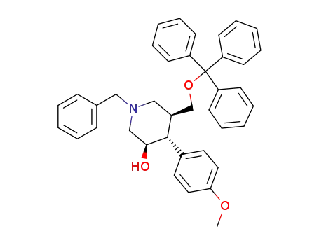 (R,S)-(3S,4S,5R)-1-benzyl-4-(4-methoxyphenyl)-5-trityloxymethylpiperidin-3-ol
