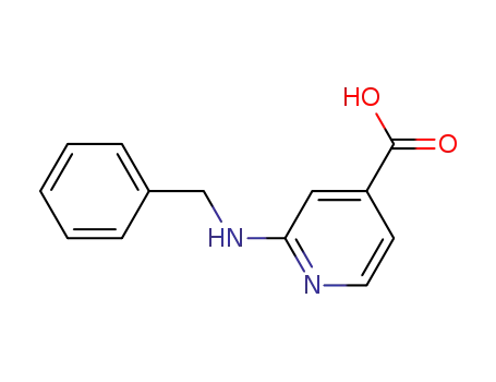 Molecular Structure of 1019372-91-8 (2-(Benzylamino)isonicotinic acid)