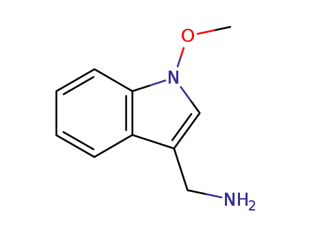 Molecular Structure of 132169-26-7 ((1-methoxyindol-3-yl)methylamine)
