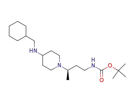 {(R)-3-[4-(cyclohexylmethyl-amino)-piperidin-1-yl]-butyl}-carbamic acid tert-butyl ester