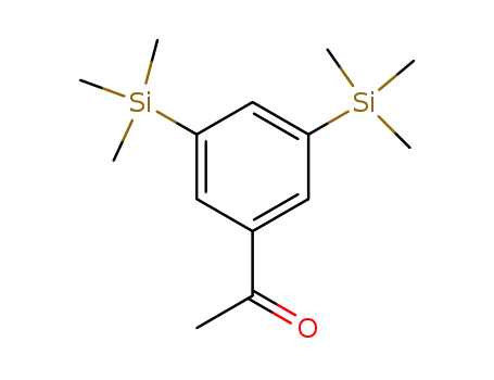 Molecular Structure of 81500-98-3 (1-(3,5-BIS-TRIMETHYLSILANYL-PHENYL)-ETHANONE)
