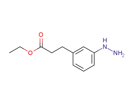 Molecular Structure of 897373-51-2 (3-(3-hydrazino-phenyl)-propionic acid ethyl ester)