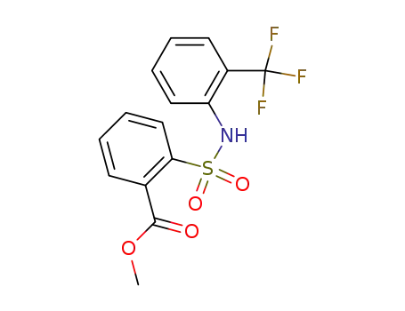 Benzoic acid, 2-[[[2-(trifluoromethyl)phenyl]amino]sulfonyl]-, methyl ester
