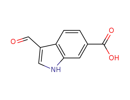 1H-Indole-6-carboxylic acid, 3-formyl-